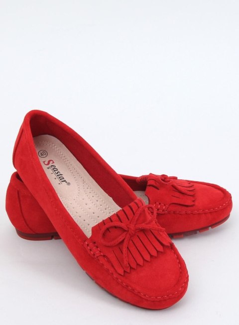 Mokasyny damskie czerwone GS11P RED Mokasyny damskie czerwone GS11P RED