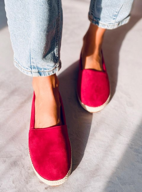 Tenisówki espadryle czerwone 7870 RED