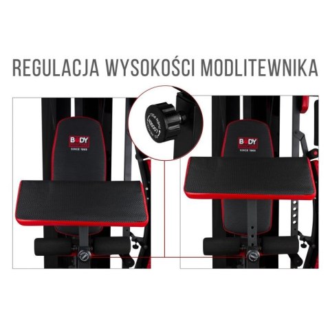 Atlas z ławką multigym PRO BMG 4700, stos 66kg Atlas z ławką multigym PRO BMG 4700, stos 66kg