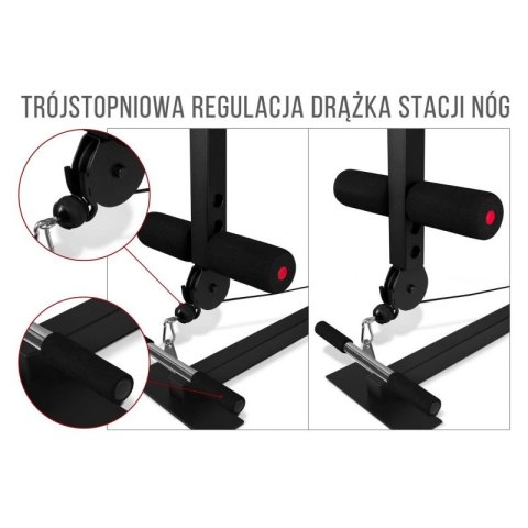 Atlas z ławką multigym PRO BMG 4700, stos 66kg Atlas z ławką multigym PRO BMG 4700, stos 66kg