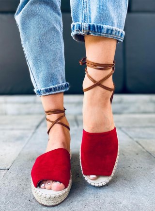 Espadryle damskie ANDRINA RED