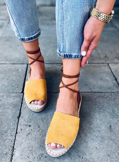 Espadryle damskie ANDRINA YELLOW