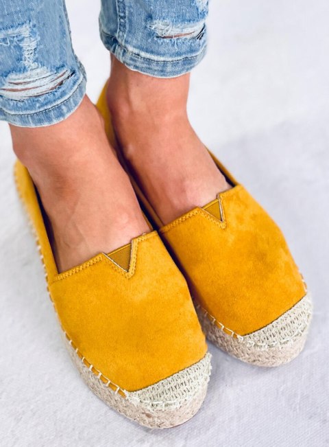 Espadryle damskie PILAR YELLOW