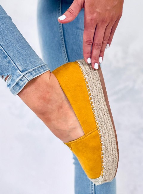 Espadryle damskie PILAR YELLOW