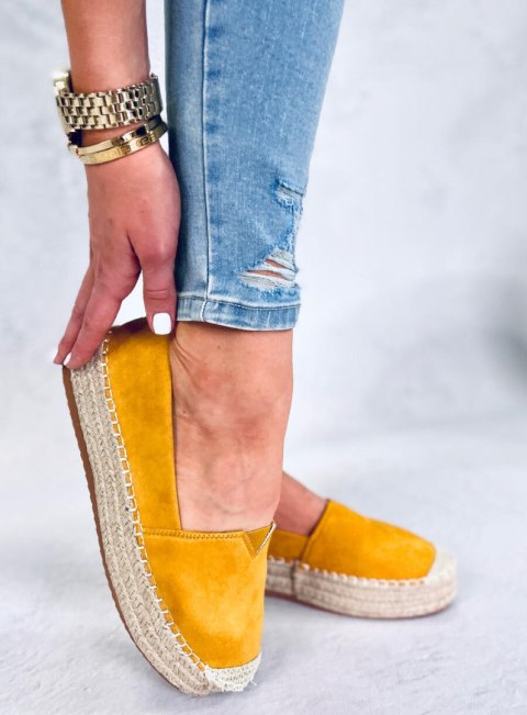 Espadryle damskie PILAR YELLOW