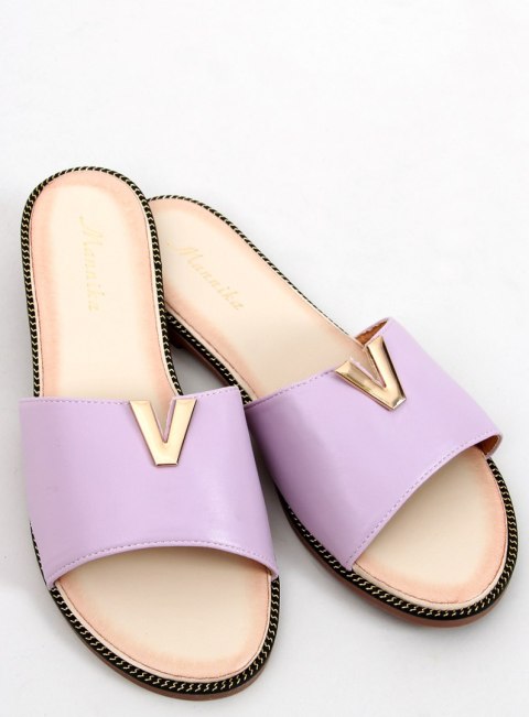 Klapki damskie licowe WILLOW PURPLE Klapki damskie licowe WILLOW PURPLE