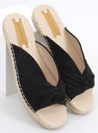 Klapki espadryle TEIT BLACK