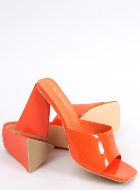 Klapki na obcasie MERYL ORANGE Klapki na obcasie MERYL ORANGE