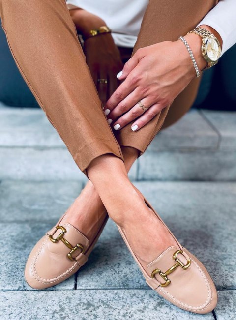 Mokasyny damskie ALLEY KHAKI Mokasyny damskie ALLEY KHAKI