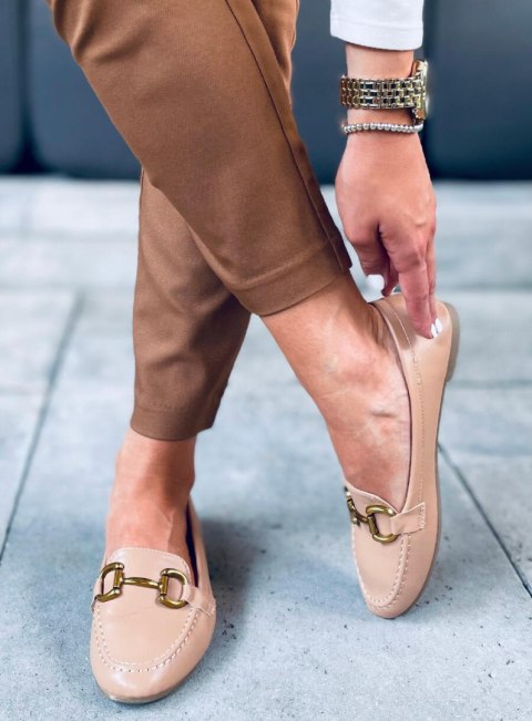 Mokasyny damskie ALLEY KHAKI Mokasyny damskie ALLEY KHAKI