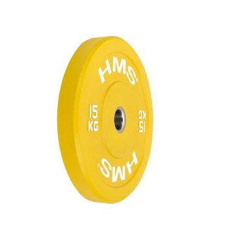 Talerz olimpijski HMS YELLOW BUMPER 15 kg CBR15