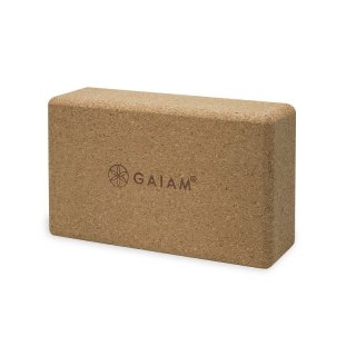 Kostka do jogi GAIAM z korka 52292