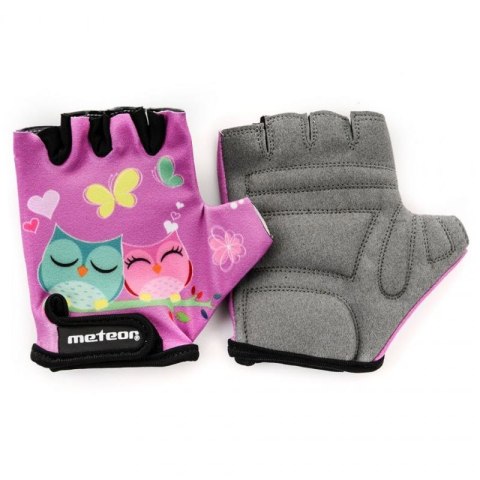 Rękawiczki rowerowe Meteor Owl Jr 24175-24177 Rękawiczki rowerowe Meteor Owl Jr 24175-24177