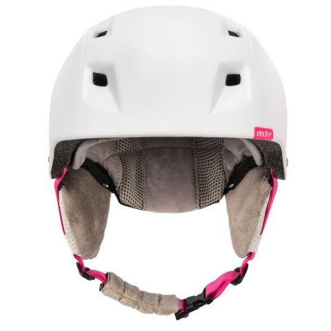 Kask narciarski Meteor Kiona biały/różowy 24850-24852 Kask narciarski Meteor Kiona biały/różowy 24850-24852