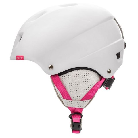Kask narciarski Meteor Kiona biały/różowy 24850-24852 Kask narciarski Meteor Kiona biały/różowy 24850-24852