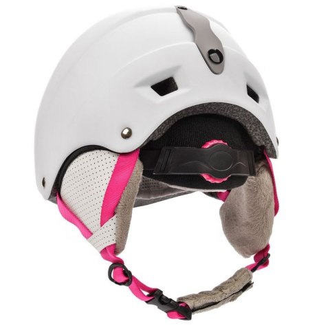 Kask narciarski Meteor Kiona biały/różowy 24850-24852 Kask narciarski Meteor Kiona biały/różowy 24850-24852