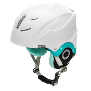 Kask narciarski Meteor Lumi biały/miętowy 24858-24860