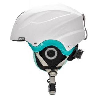 Kask narciarski Meteor Lumi biały/miętowy 24858-24860