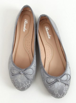 Baleriny koronkowe CASEY GREY