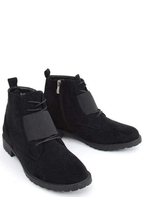 Botki sznurowane ANJA BLACK Botki sznurowane ANJA BLACK