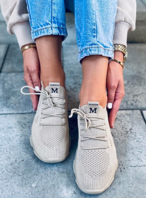 Buty sportowe skarpetkowe FRESTO KHAKI