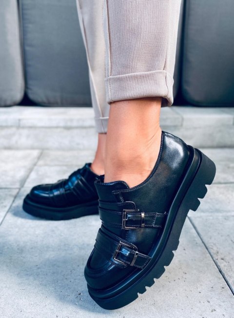 Mokasyny damskie ATENA BLACK Mokasyny damskie ATENA BLACK