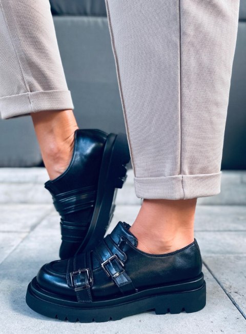 Mokasyny damskie ATENA BLACK Mokasyny damskie ATENA BLACK