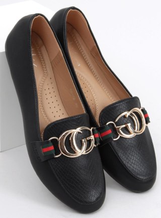 Mokasyny damskie CRYSTAL BLACK