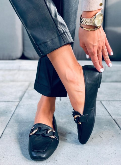 Mokasyny damskie MATILDE BLACK Mokasyny damskie MATILDE BLACK