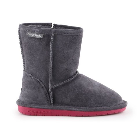 Buty zimowe BearPaw Emma Toddler Zipper Jr 608TZ-903 Charcoal Pomberry