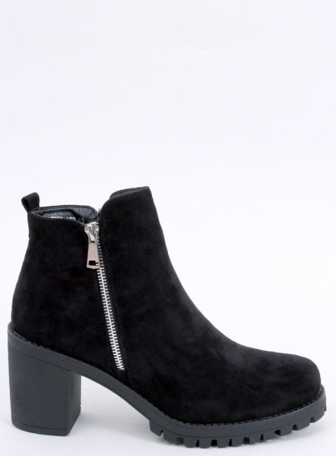 Botki na obcasie SADIE BLACK SUEDE