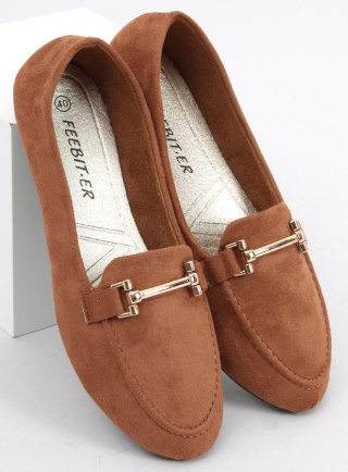 Mokasyny damskie KUBRA CAMEL