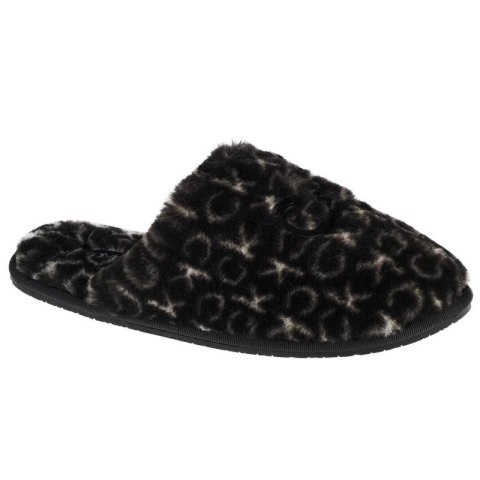 Kapcie Calvin Klein Slipper Mule Fur Mono W HW0HW00536-0GK Kapcie Calvin Klein Slipper Mule Fur Mono W HW0HW00536-0GK