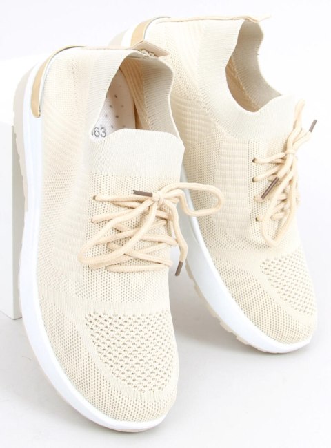 Buty sportowe skarpetkowe WELO BEIGE Buty sportowe skarpetkowe WELO BEIGE