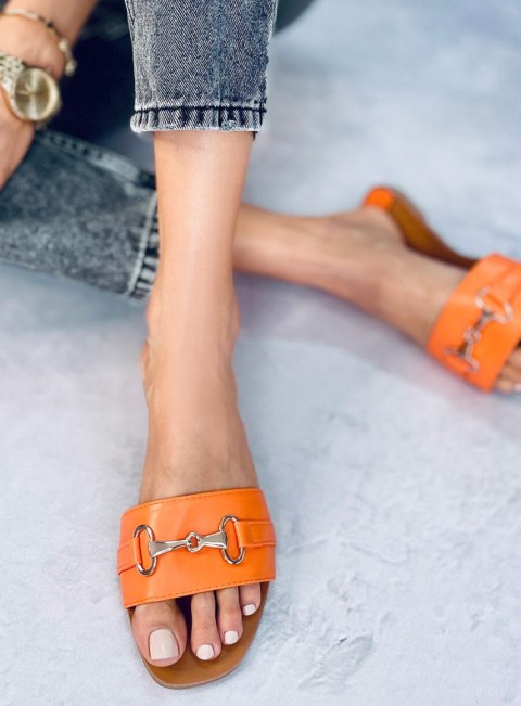 Klapki damskie GALLERY ORANGE Klapki damskie GALLERY ORANGE