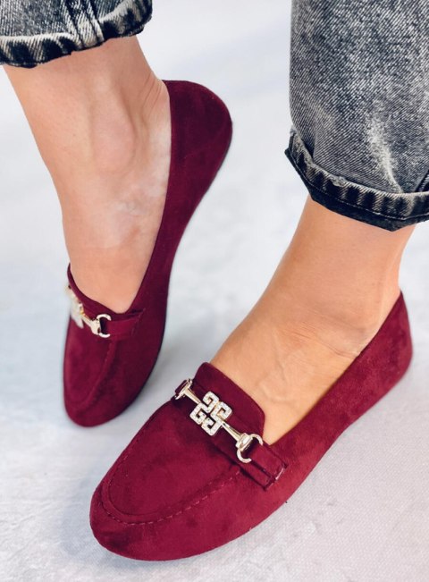 Mokasyny damskie CHLOE WINE Mokasyny damskie CHLOE WINE