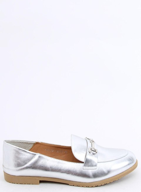 Mokasyny damskie JUSS SILVER Mokasyny damskie JUSS SILVER
