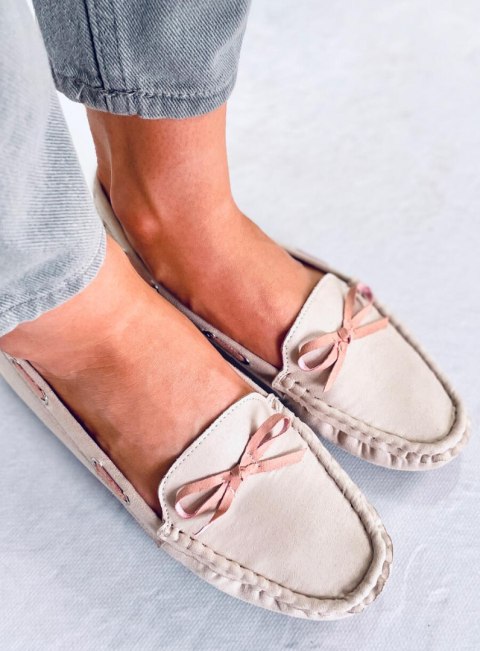 Mokasyny damskie klasyczne KAMILA BEIGE Mokasyny damskie klasyczne KAMILA BEIGE