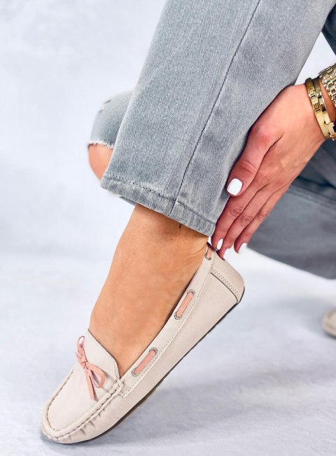 Mokasyny damskie klasyczne KAMILA BEIGE Mokasyny damskie klasyczne KAMILA BEIGE