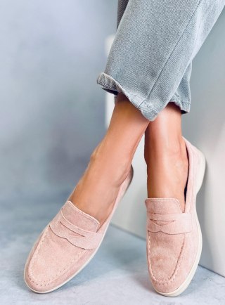 Mokasyny zamszowe BLUM PINK