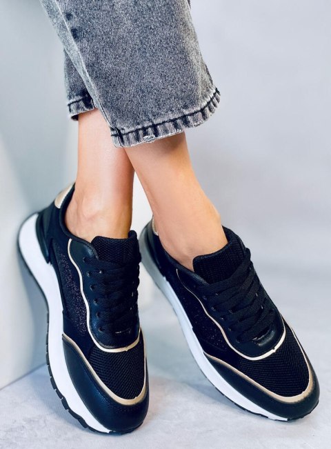 Sneakersy damskie BRELAND BLACK Sneakersy damskie BRELAND BLACK