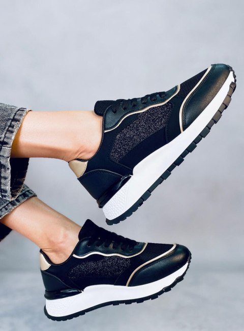 Sneakersy damskie BRELAND BLACK Sneakersy damskie BRELAND BLACK