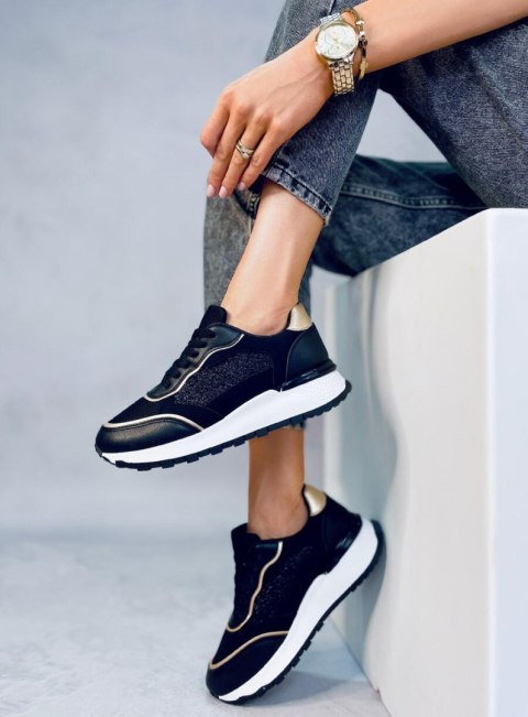 Sneakersy damskie BRELAND BLACK Sneakersy damskie BRELAND BLACK