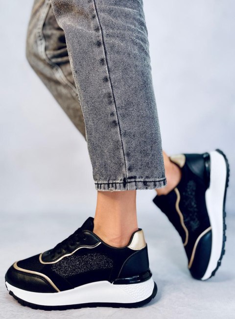 Sneakersy damskie BRELAND BLACK Sneakersy damskie BRELAND BLACK