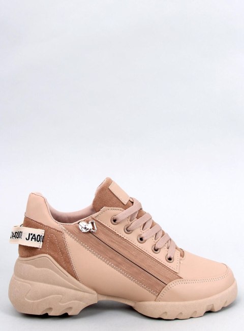 Sneakersy na koturnie HELSER KHAKI