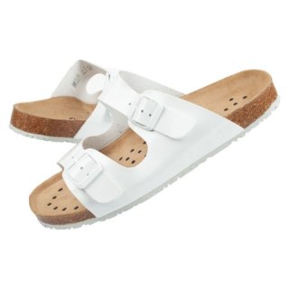 Klapki robocze Abeba Sandals White W 8087