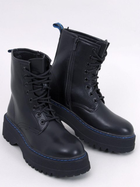 Botki glany na platformie HAMEL BLACK/BLUE Botki glany na platformie HAMEL BLACK/BLUE