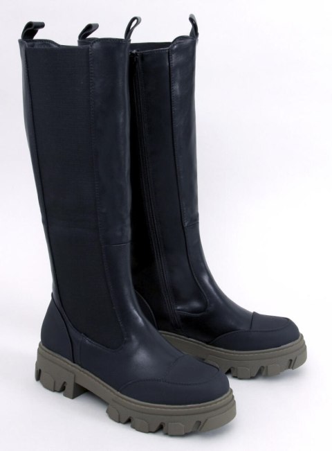 Kozaki oficerki SHEFF BLACK/GREEN Kozaki oficerki SHEFF BLACK/GREEN