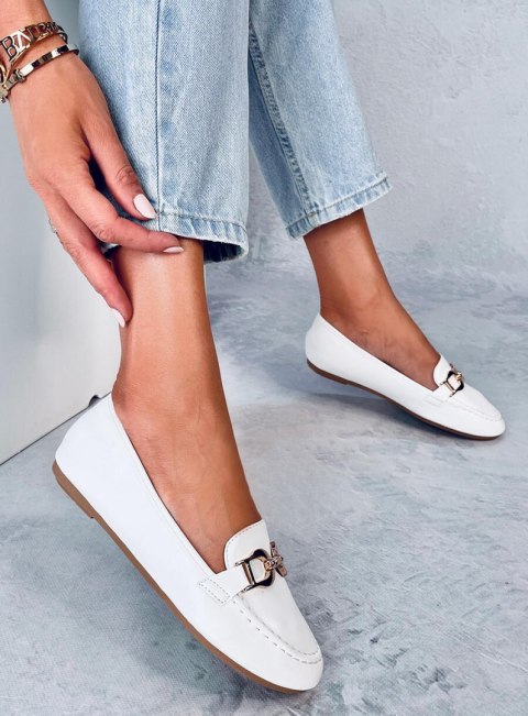 Mokasyny damskie AMIYA WHITE Mokasyny damskie AMIYA WHITE