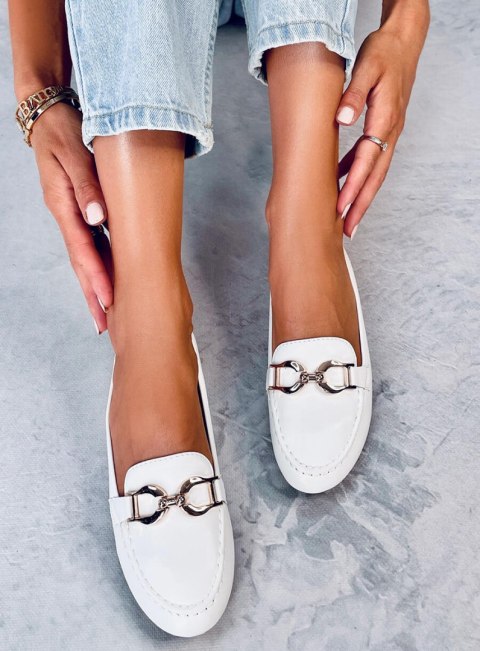 Mokasyny damskie AMIYA WHITE Mokasyny damskie AMIYA WHITE